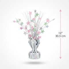 12-Inch Pastel Star Metallic Foil Spray Centerpiece