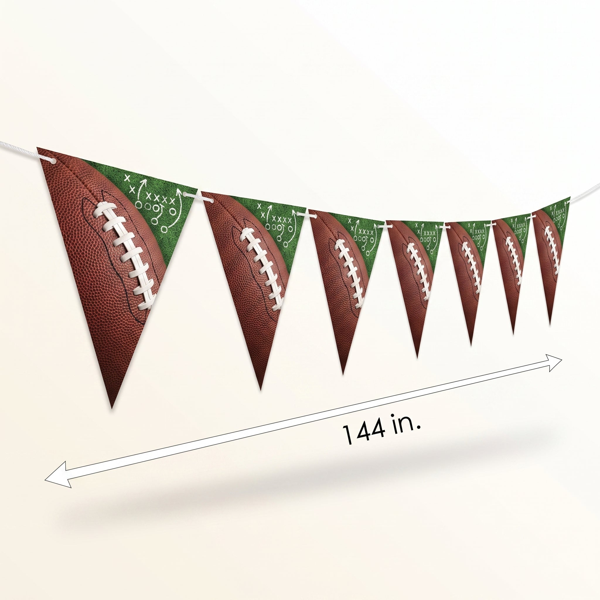 Game Day Football Pennant Banner