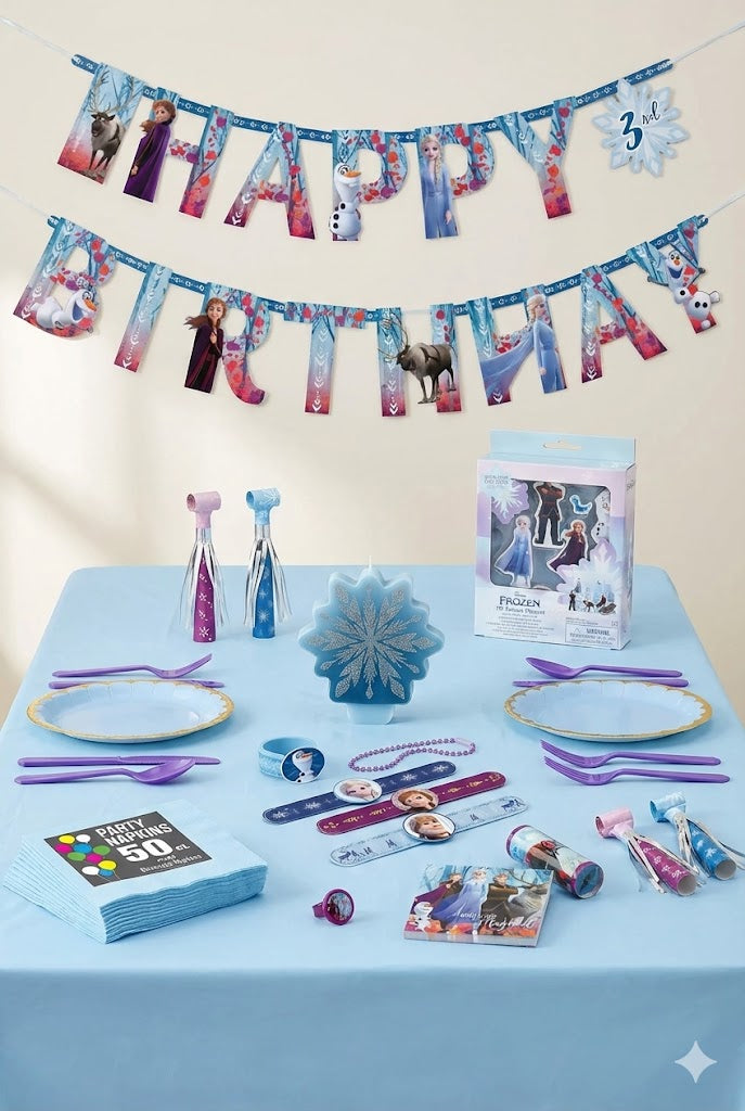 Frozen Birthday Party Mid Kit - For 8 Guests