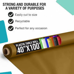 40 In. x 100 Ft. Gold Table Roll