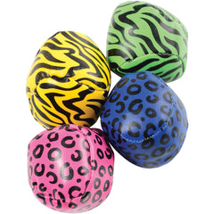 Animal Print Kick Balls/4 Per Pkg