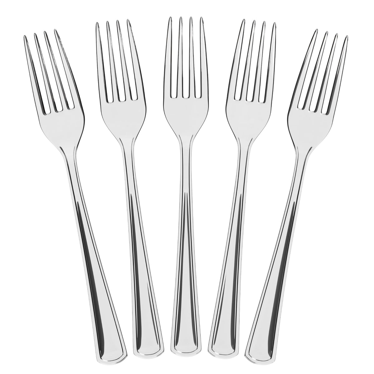 Unleashed - Heavy Duty Clear Plastic Forks | 50 Count