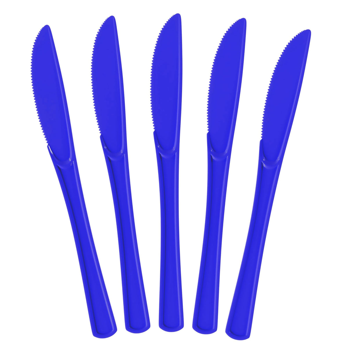 Dark Blue Plastic Knives | 25 Count