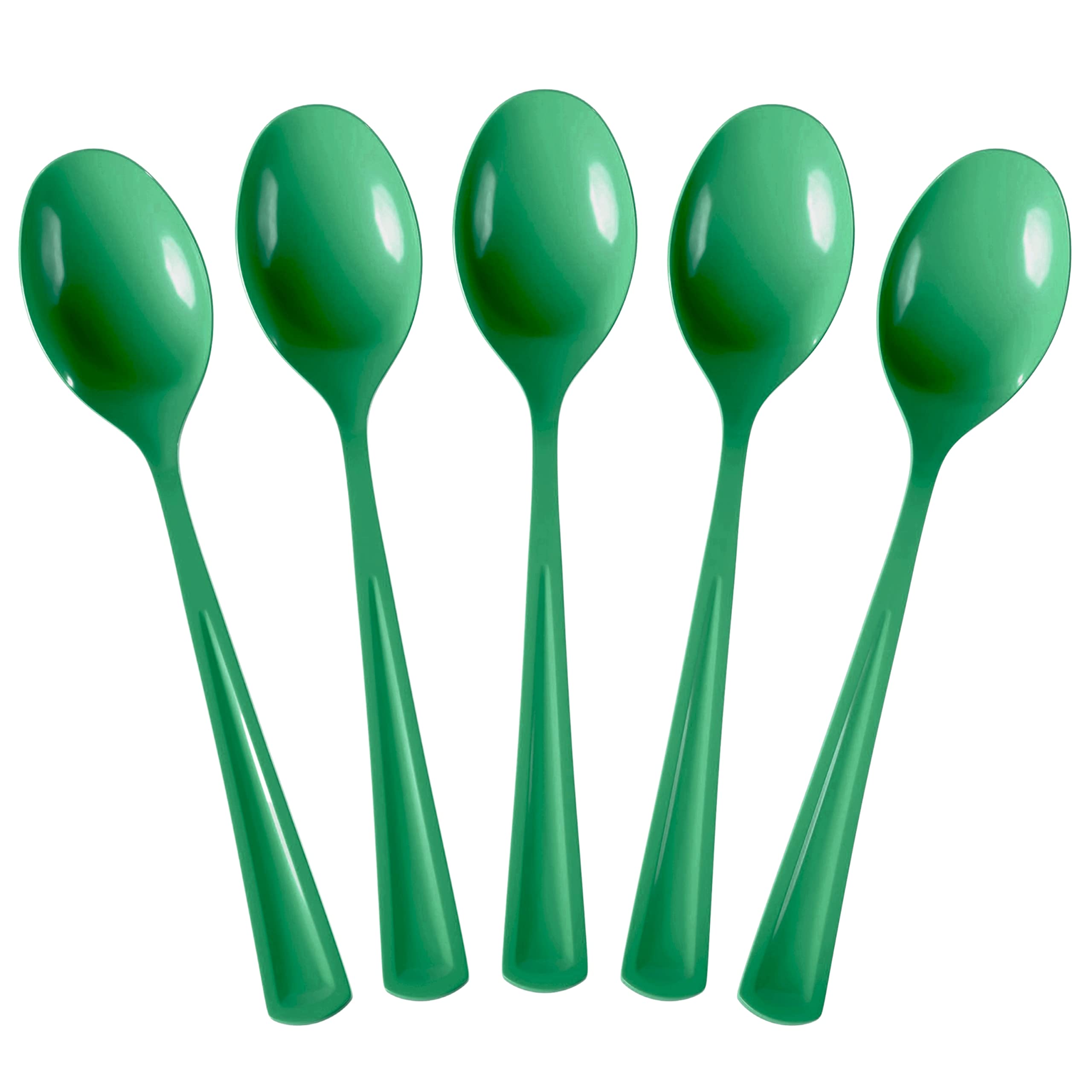 Emerald Plastic Spoons | 25 Count
