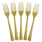 Heavy Duty Gold Plastic Forks | 50 Count
