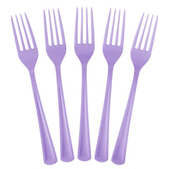 Lavender Plastic Forks | 25 Count