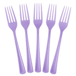 Heavy Duty Lavender Plastic Forks | 50 Count