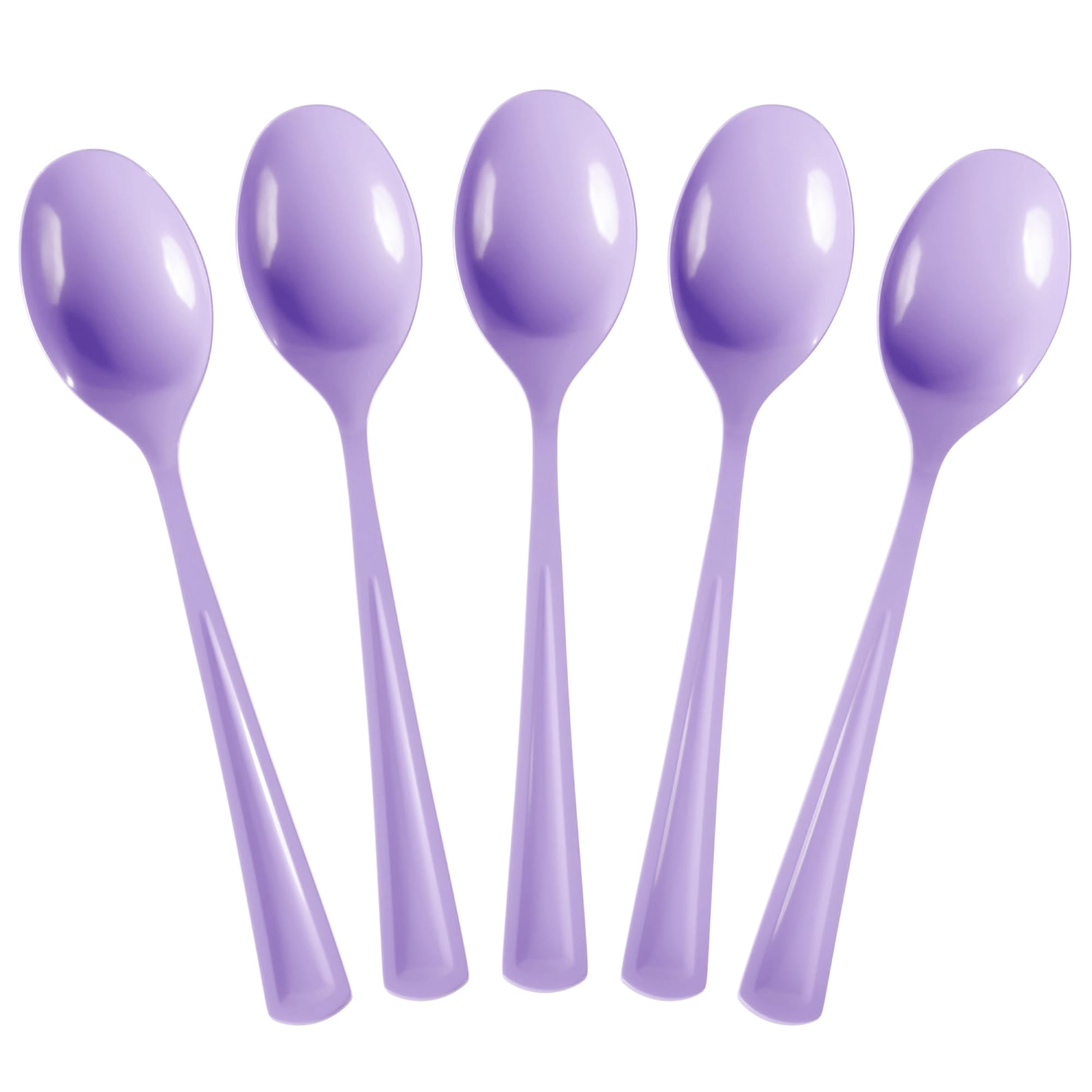 Lavender Plastic Spoons | 25 Count