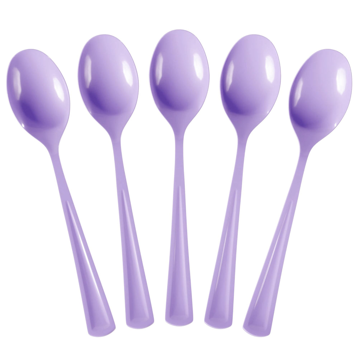 Lavender Plastic Spoons | 25 Count