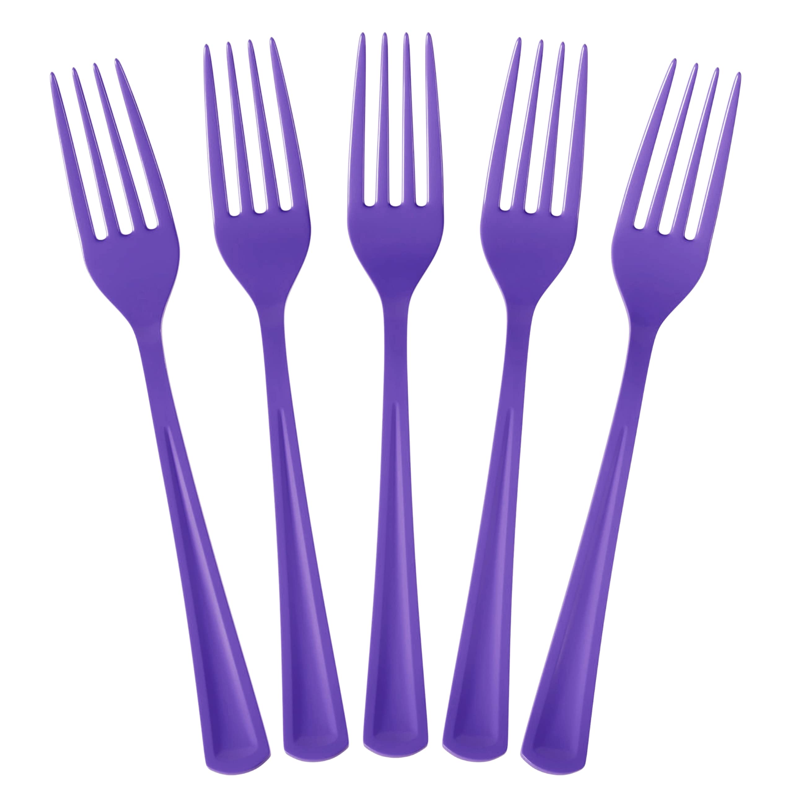 Purple Plastic Forks | 25 Count