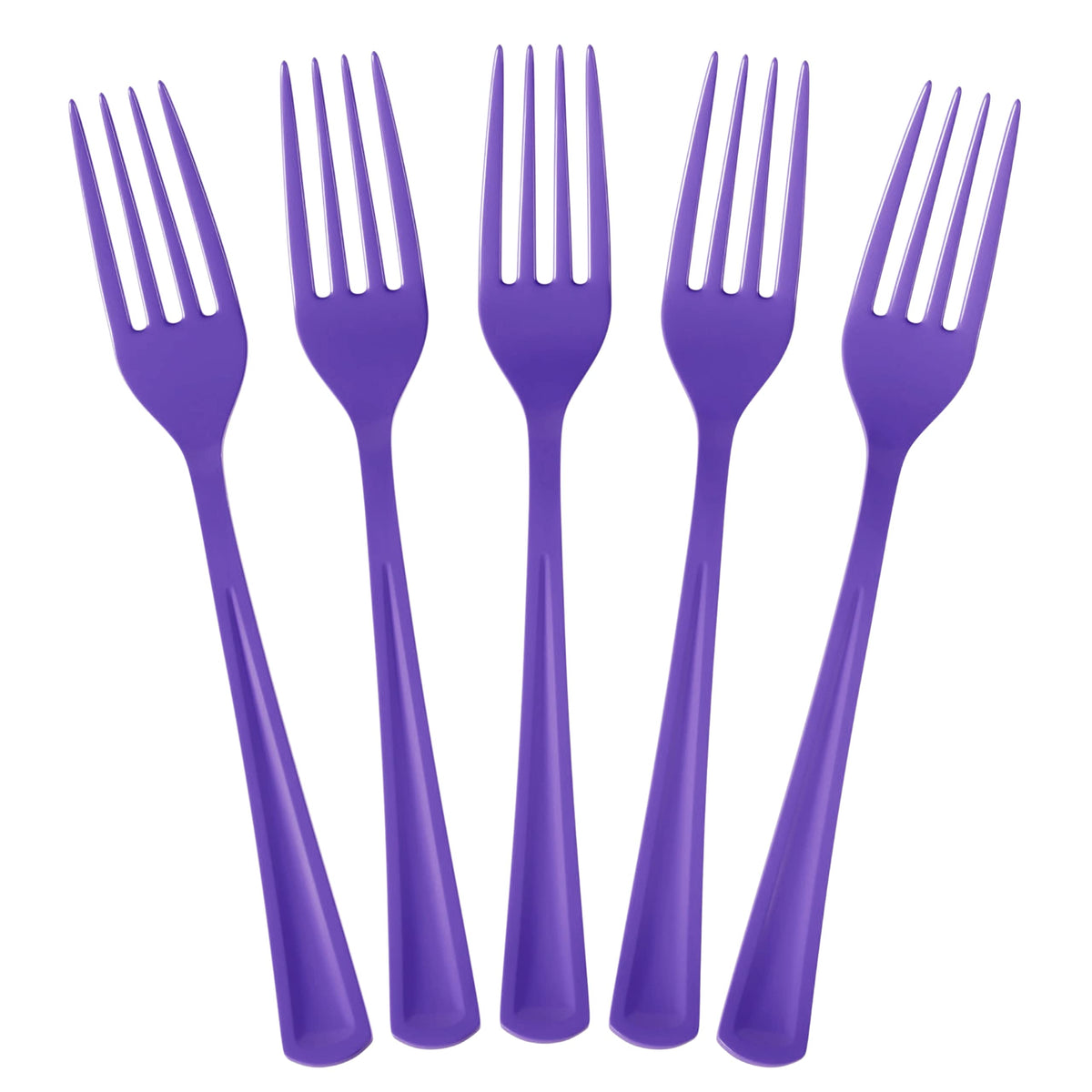 Unleashed - Heavy Duty Purple Plastic Forks | 50 Count