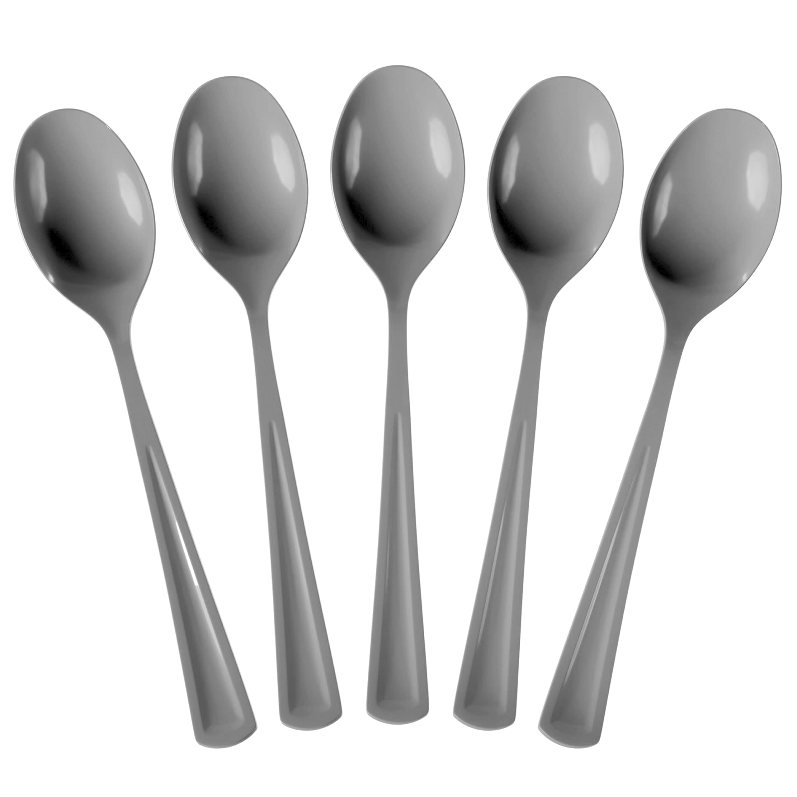 Silver Plastic Spoons | 25 Count