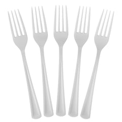 White Plastic Forks | 25 Count