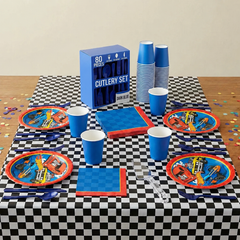 161 Pcs Hot Wheels Party Kit - For 20 Guests