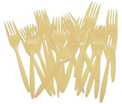 Ivory Plastic Forks | 48 Count