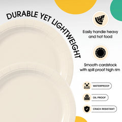 7 in. Ivory Paper Plates | 50 Ct.