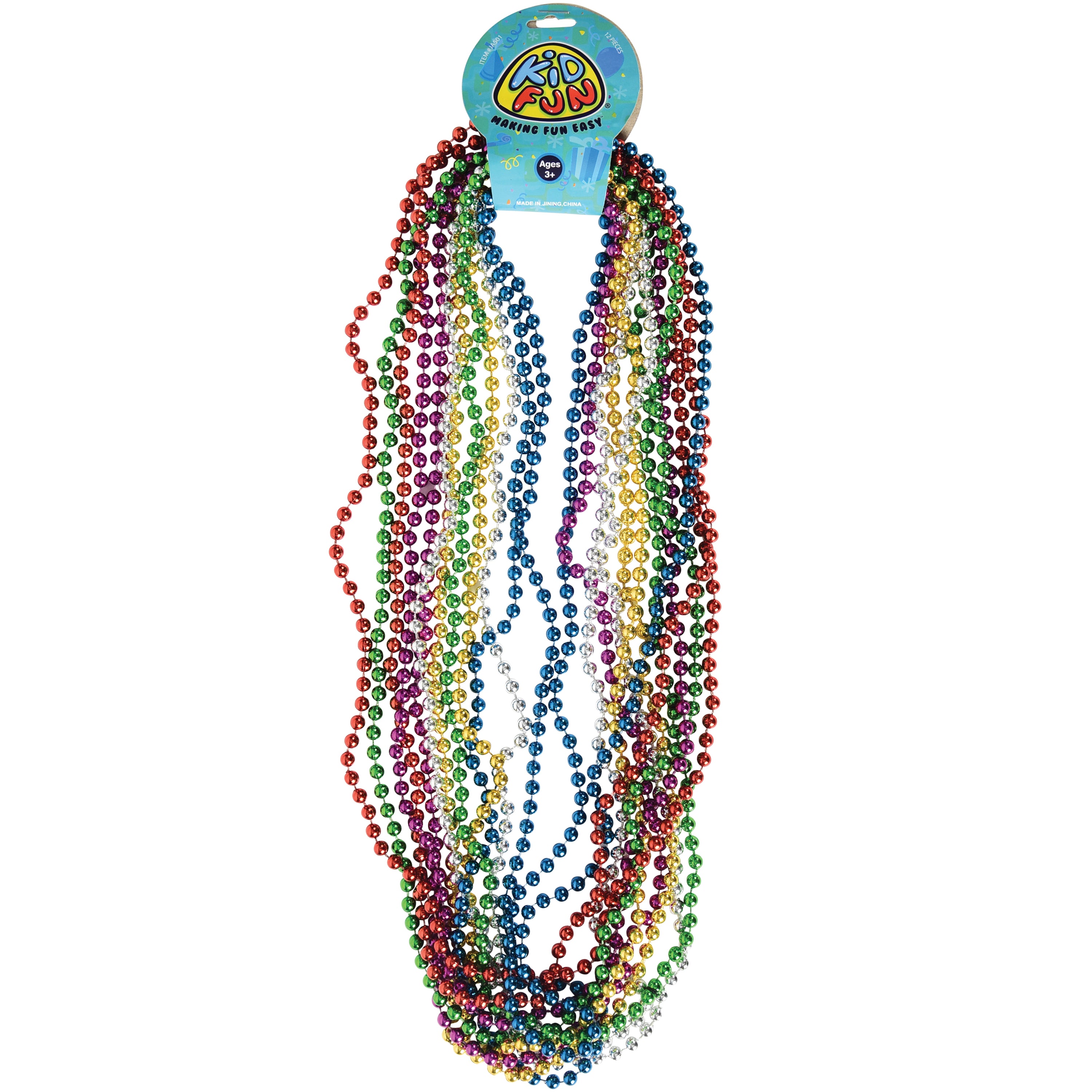 Metallic Bead Necklaces/Asst