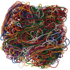 Metallic Bead Necklaces/6Mm (Sold By Gross)