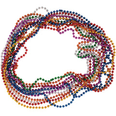 Metallic Bead Necklaces/6Mm (Sold By Gross)