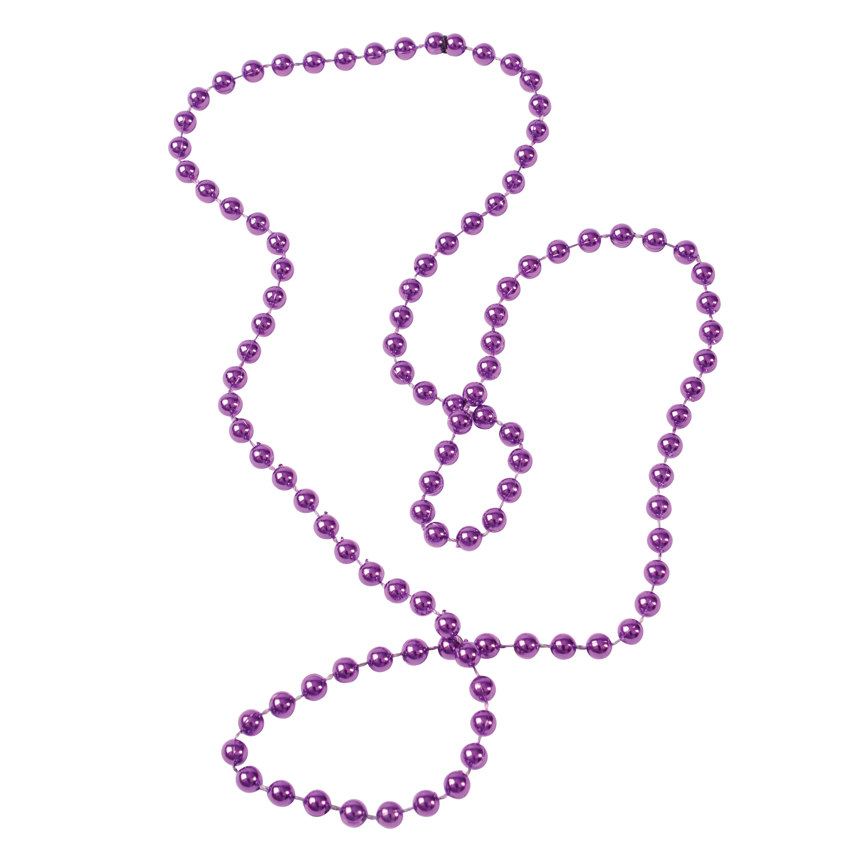 Metallic Bead Necklaces/Purple