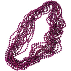 Metallic Bead Necklaces/Purple