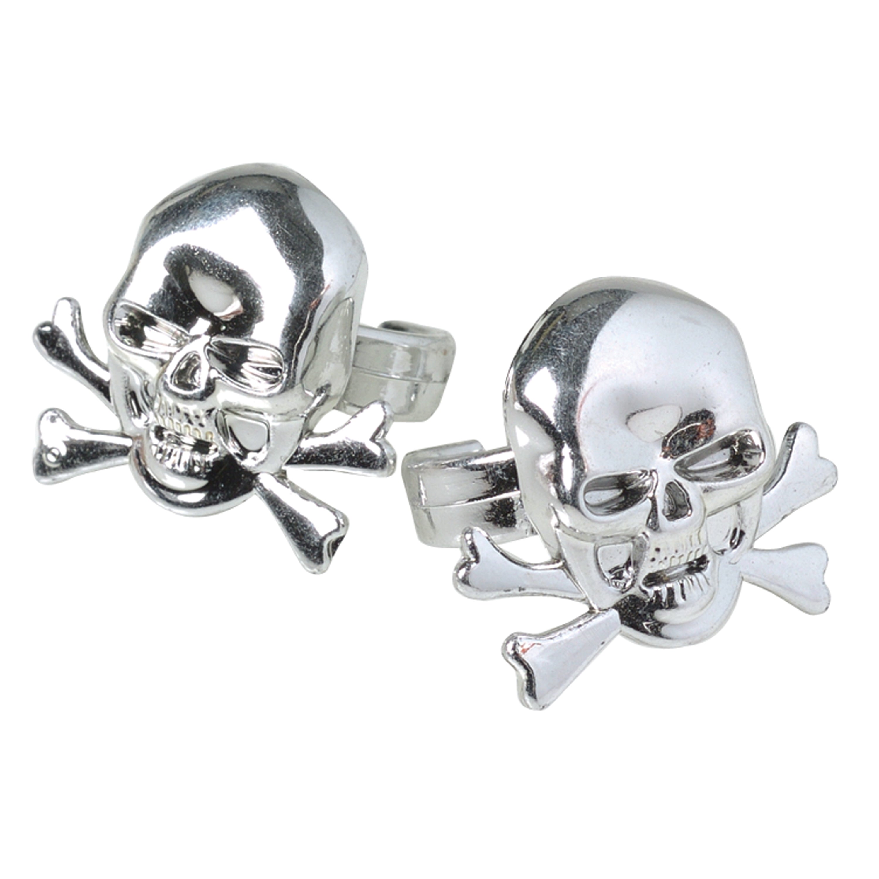 Metallic Skull Rings