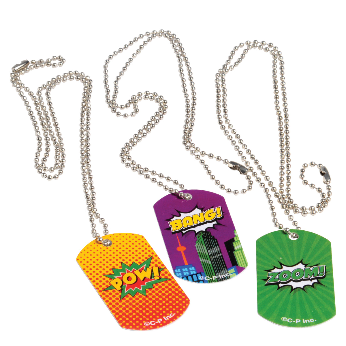 Superhero Dog Tag Necklaces