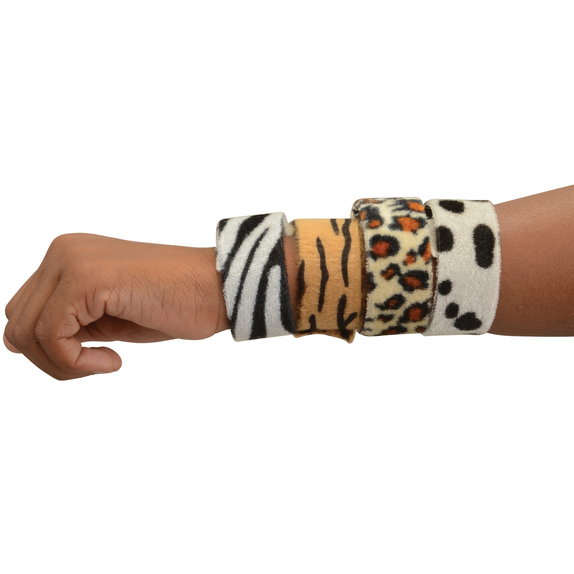 Animal Print Slap Bracelets/8 Per Pkg