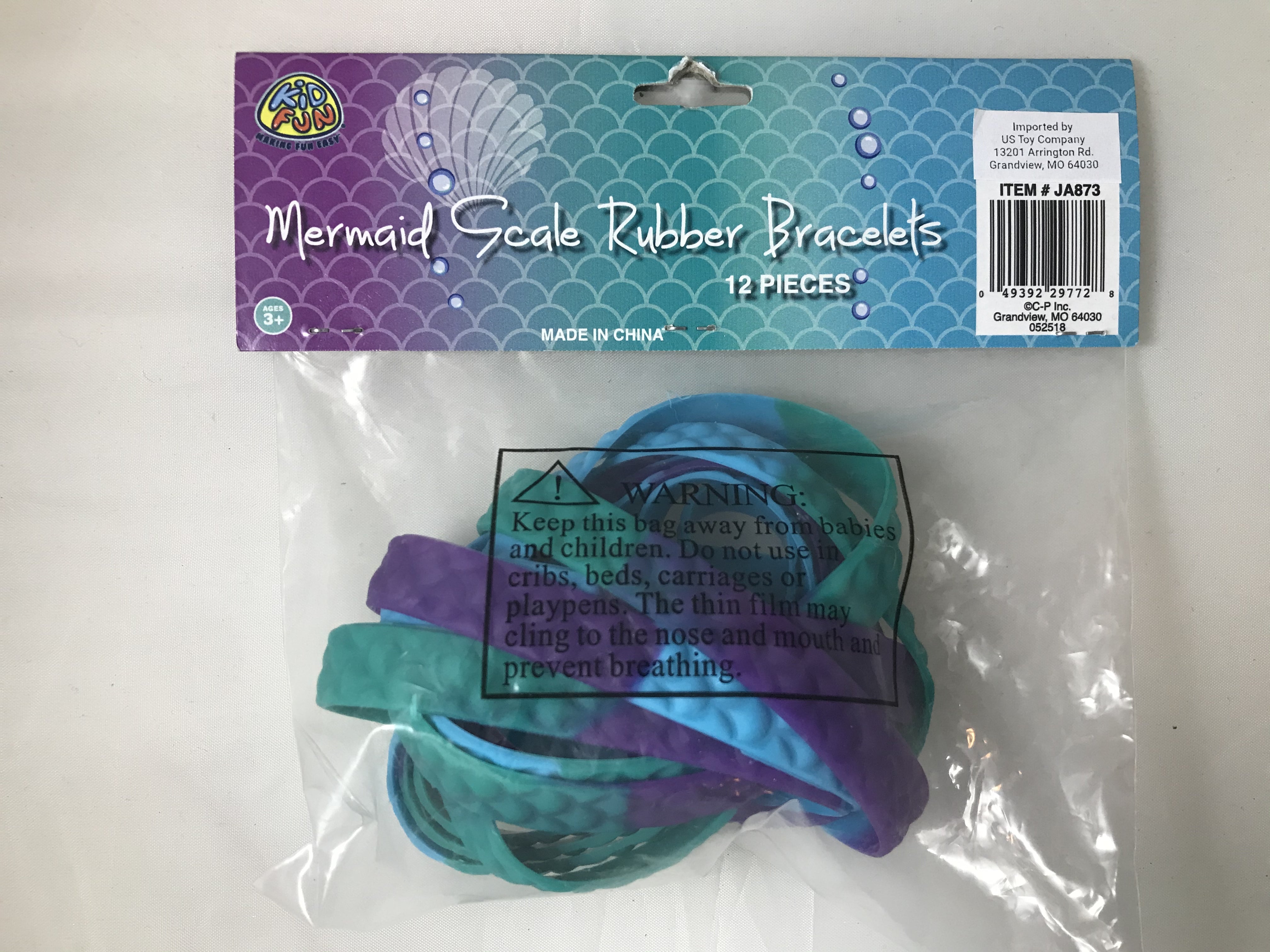 Mermaid Scale Rubber Bracelets