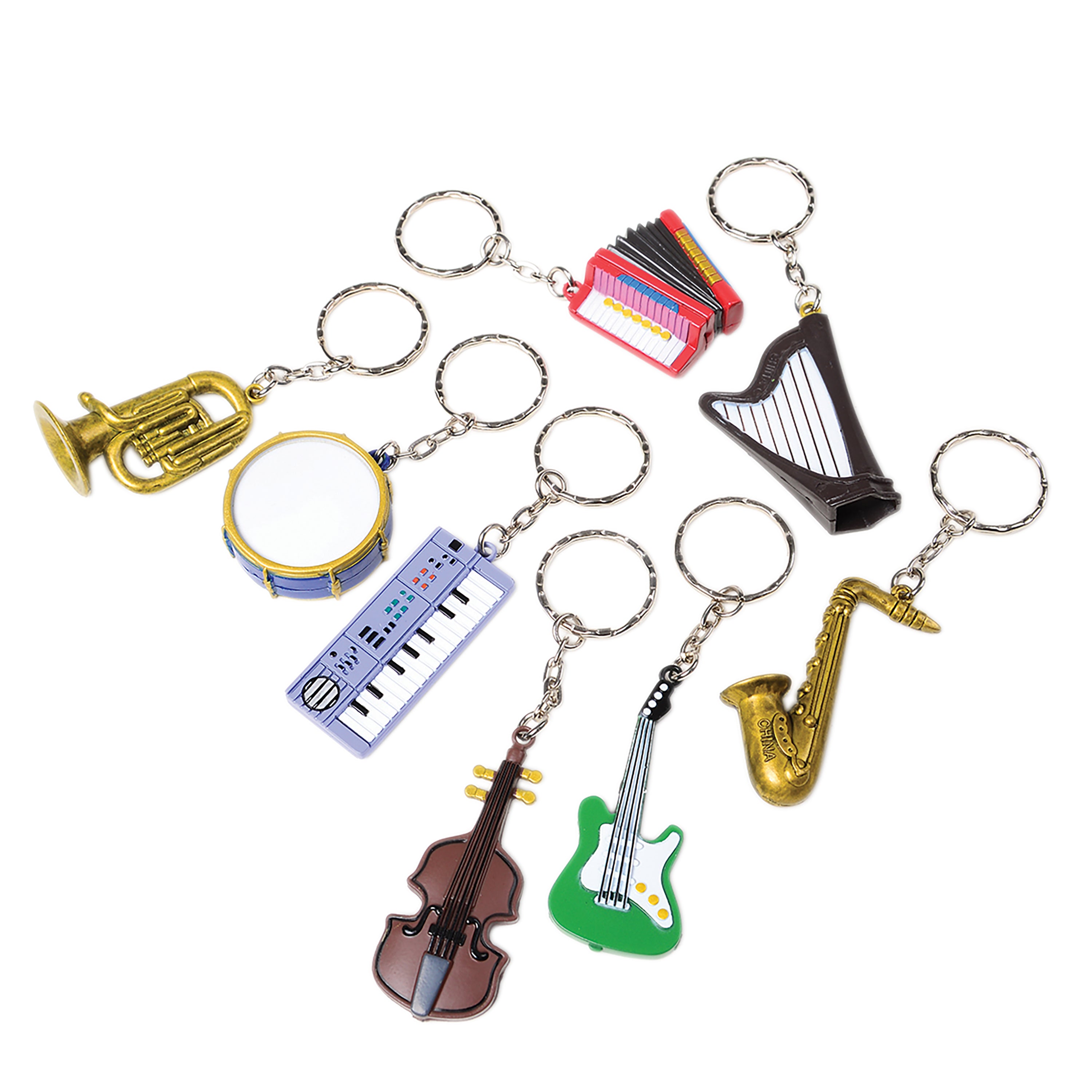 Musical Instrument Keychains