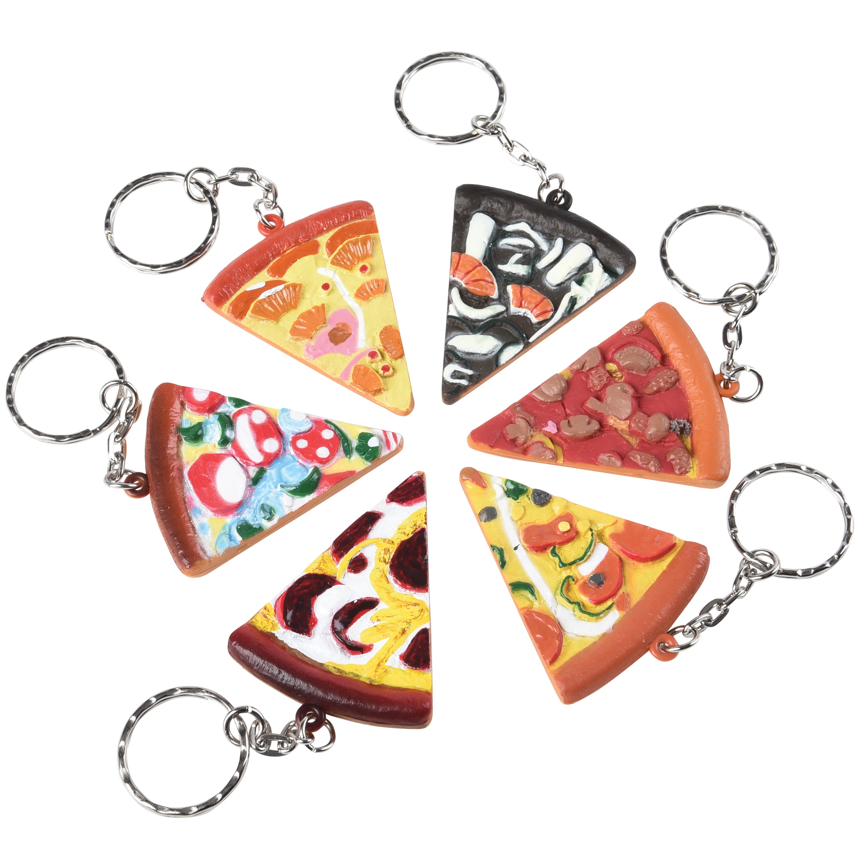 Pizza Keychains