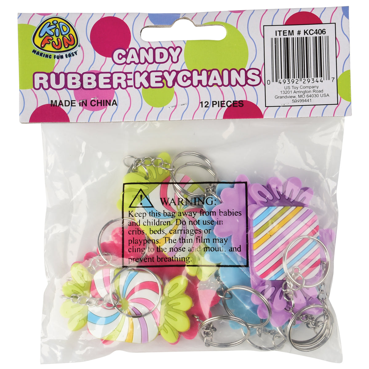 Candy Rubber Keychains