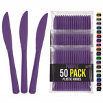 Heavy Duty Purple Plastic Knives | 7.75 in. | 50 Count