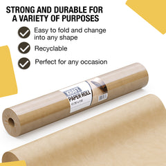 17.75" x 110' Kraft Paper Roll | Natural