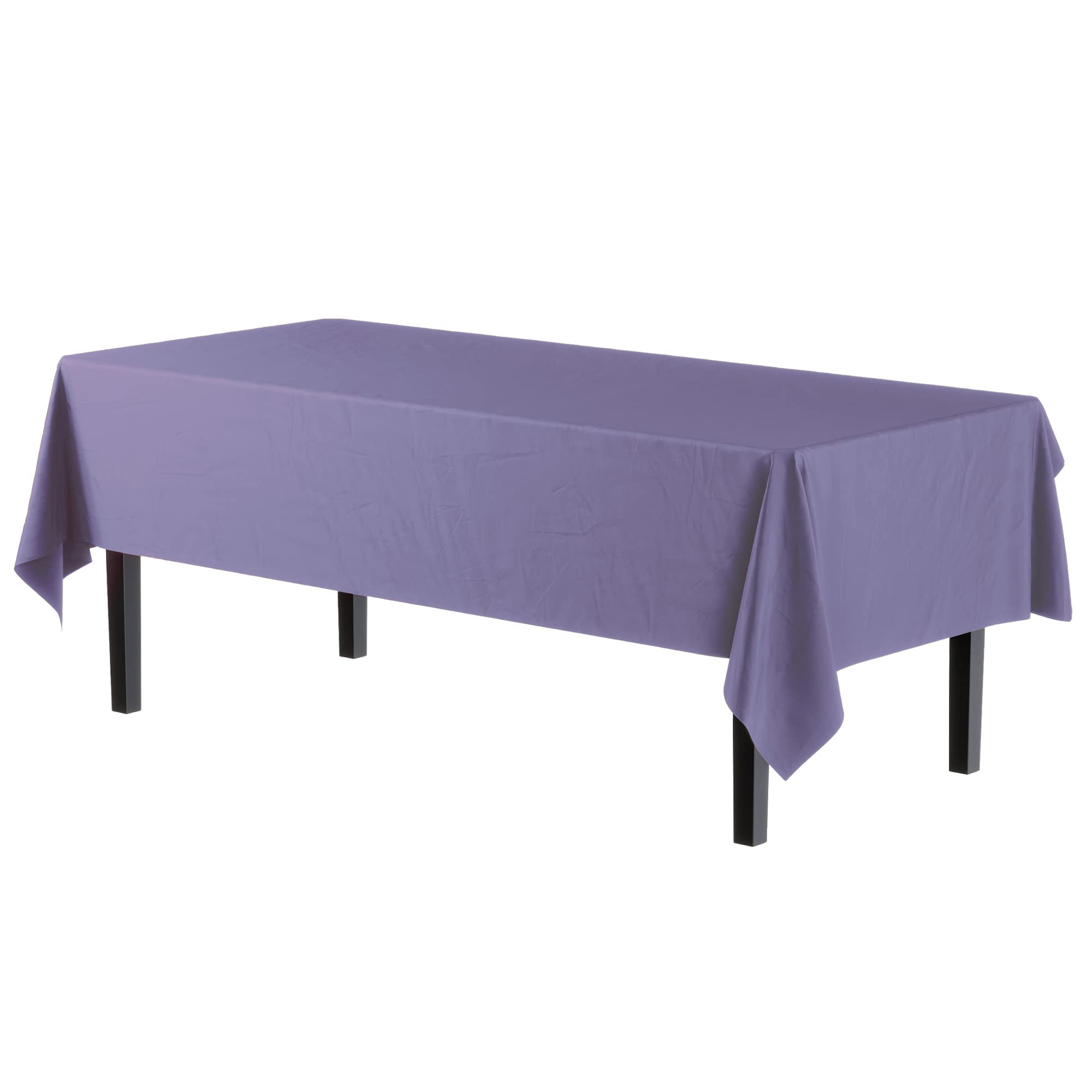 Lavender Plastic Table Covers | 6 Pack