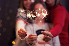 Heart Shaped Wedding Sparklers | 6 Count