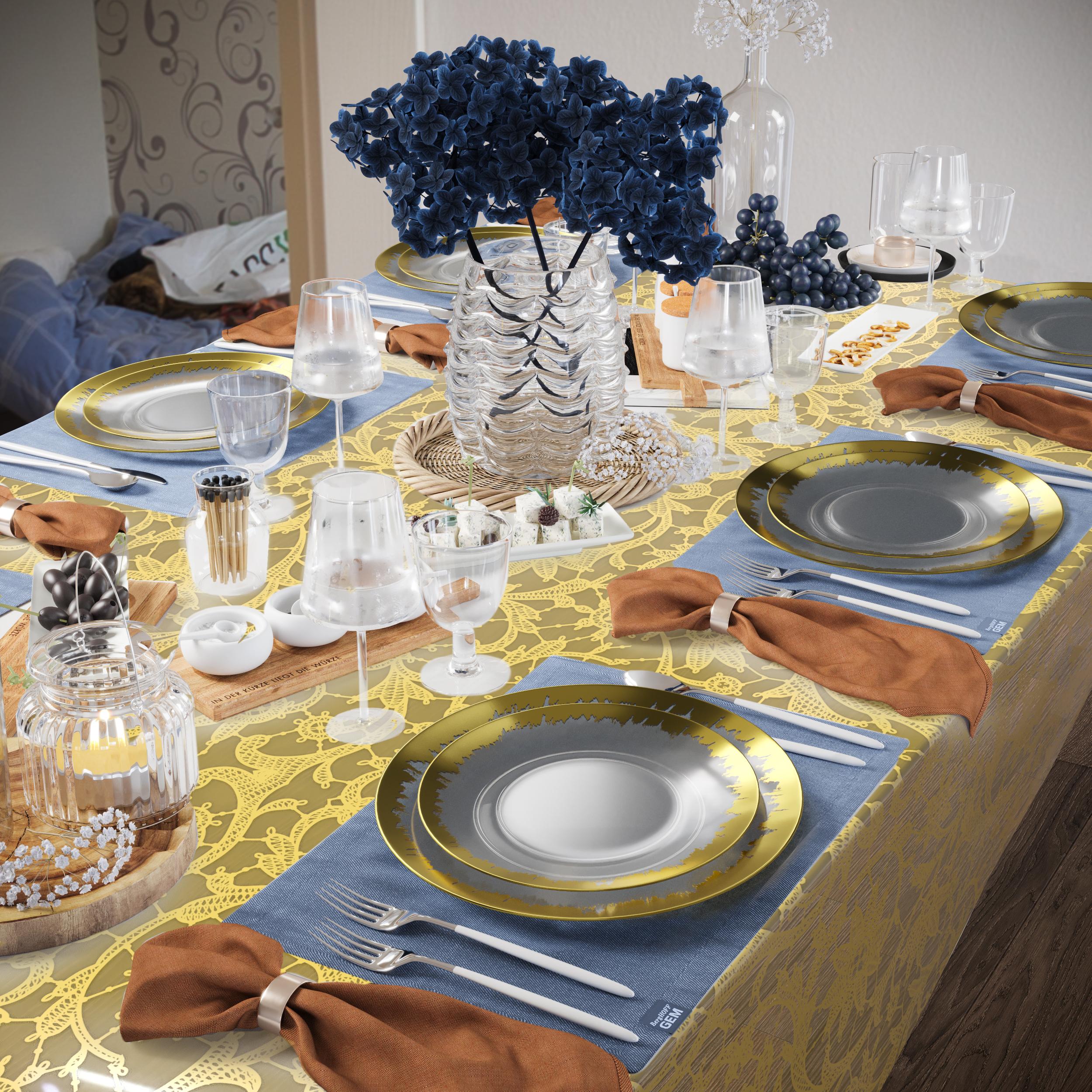 Gold Lace Tablecloth