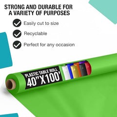 40 In. x 100 Ft. Lime Green Table Roll | Case of 6