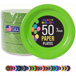 7 in. Lime Paper Plates | 50 Ct.