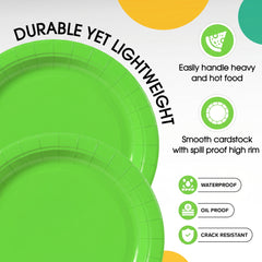 7 in. Lime Green Paper Plates | 50 Ct.