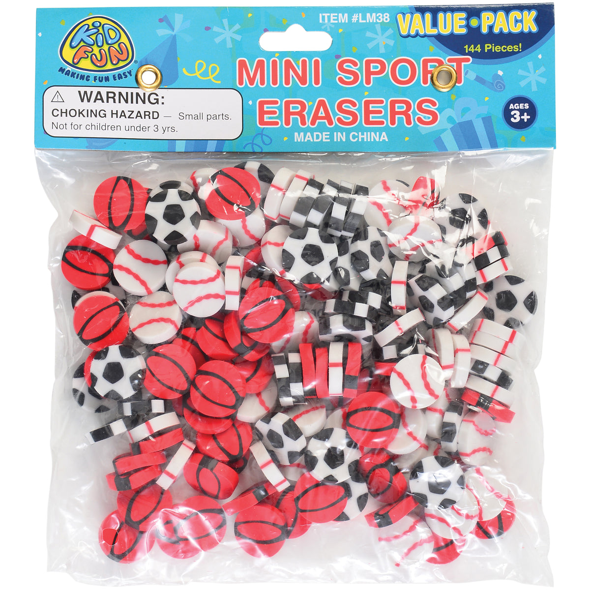 Mini Sport Erasers (Sold By Gross)