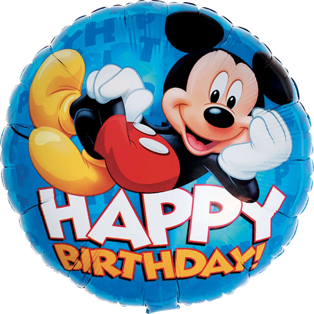 Happy Birthday Mickey Balloon