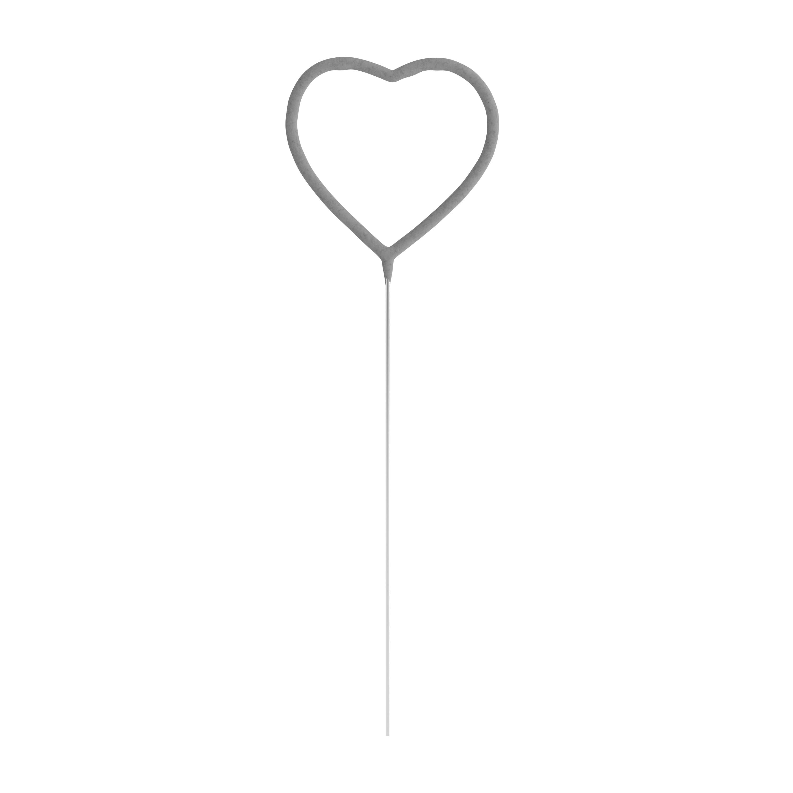 Heart Shaped Wedding Sparklers | 6 Count