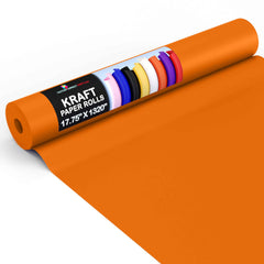 17.75" x 110' Kraft Paper Roll | Orange