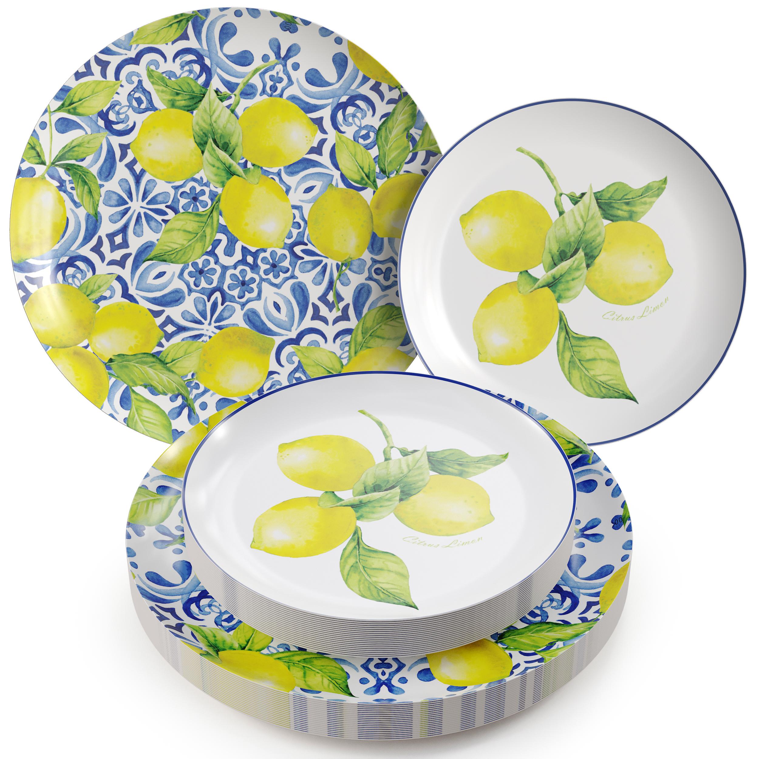 Earthtrends Tuscan Design Plates Combo Set 16/16