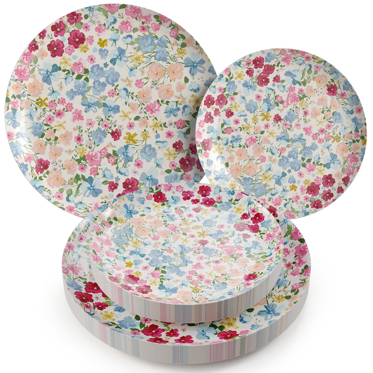 Earthtrends Meadow Design Plates Combo Set 16/16