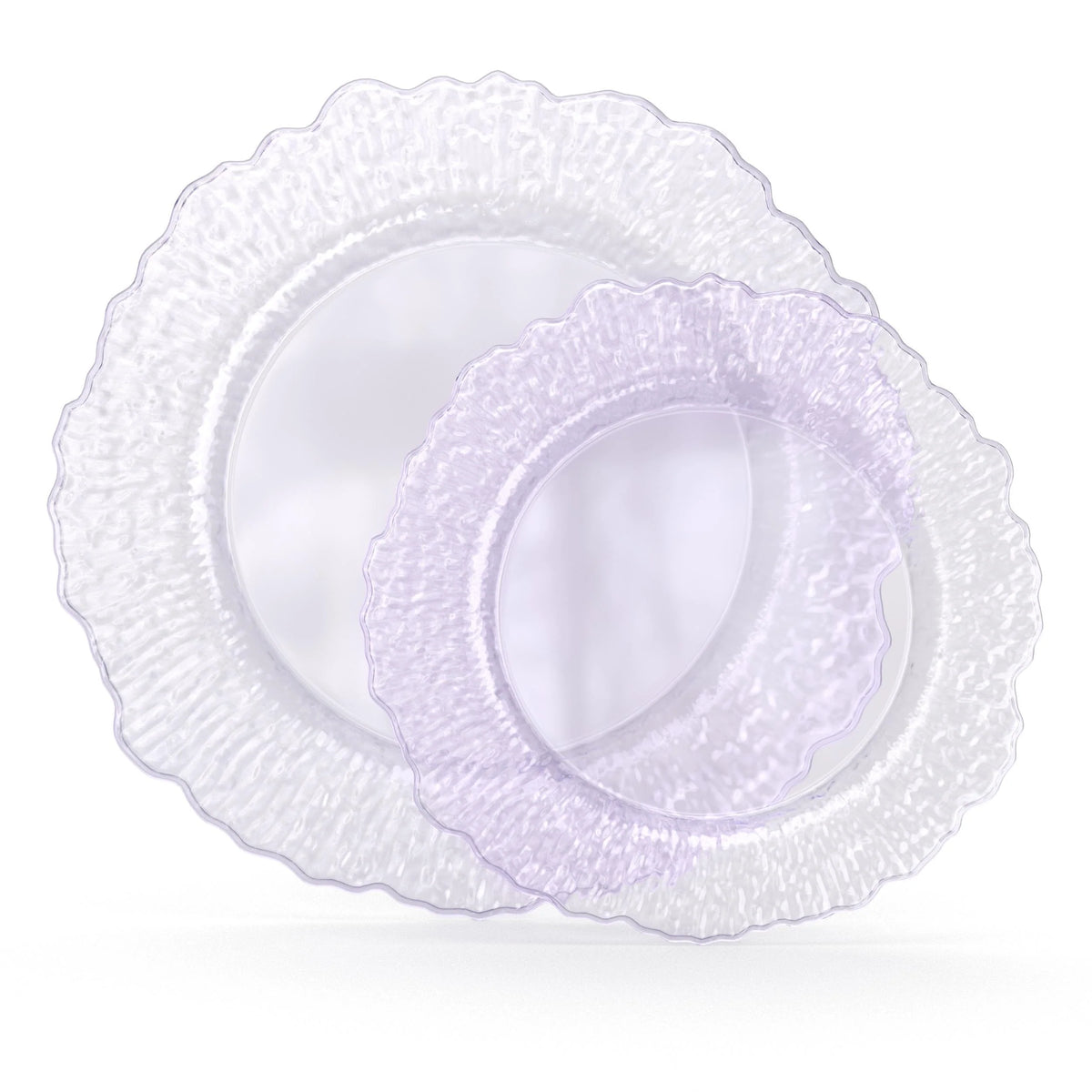 7 Inch and 10 Inch Leaf Plate Combo 15|15 - Purple