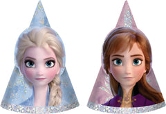 Disney Frozen 2 Anna & Elsa Prismatic Party Hats - 8 Pack