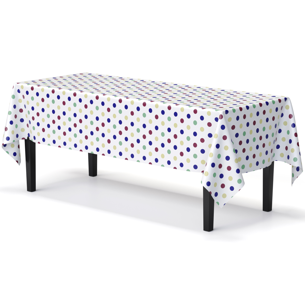 Multi Colored Polka Dot Table Cover