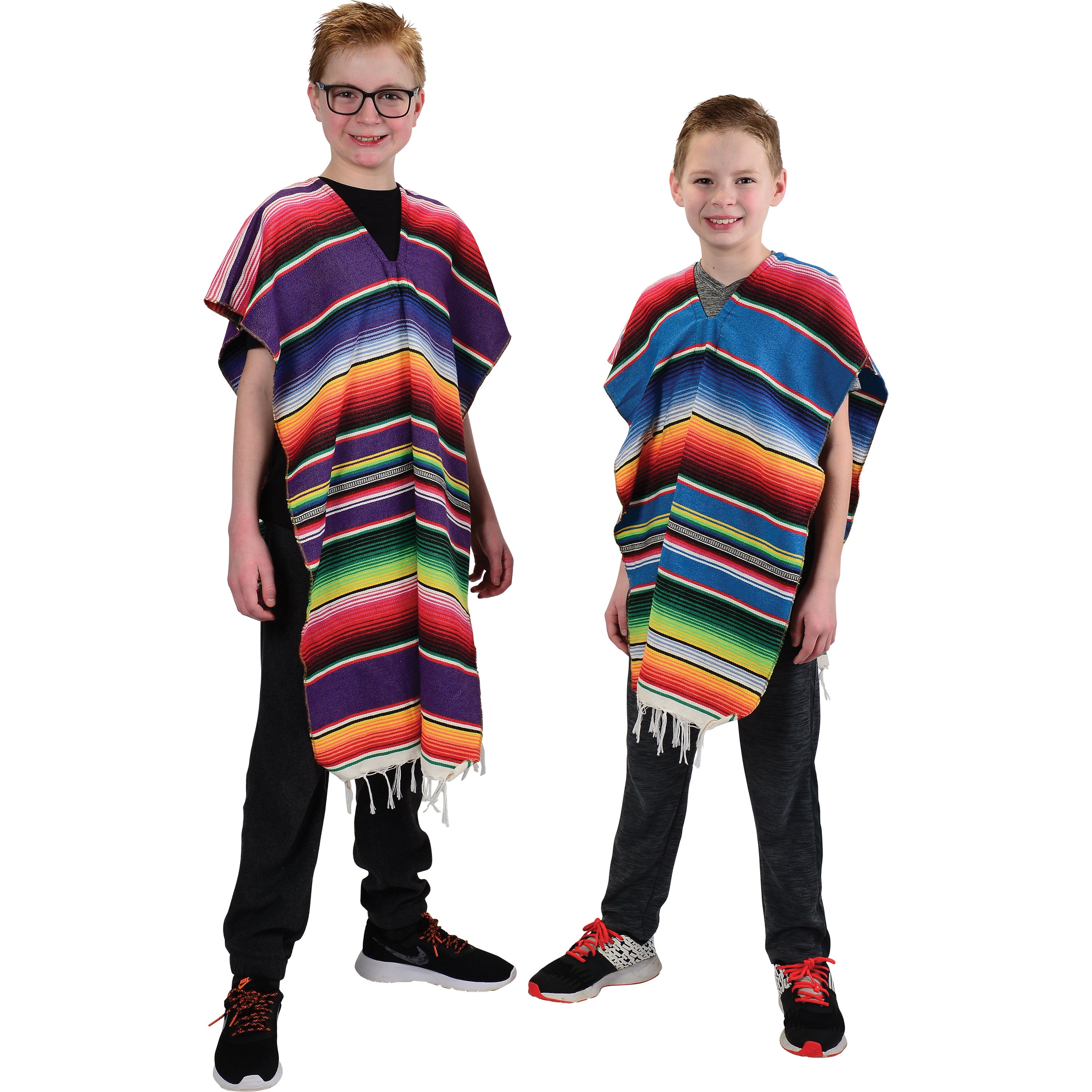 Colorful Economy Poncho/Adult